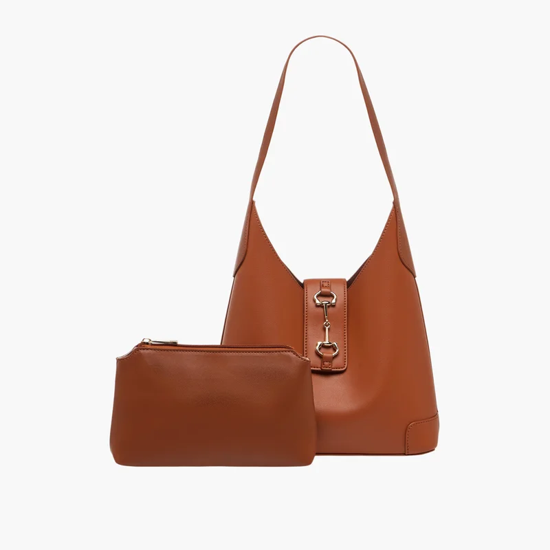 Sasha Monotone Hobo Bag in Brown for Women